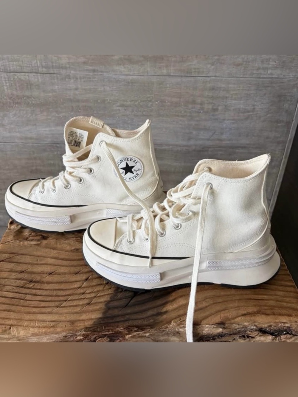 Converse Women's High-Top Platform Sneakers - Off-White/Cream